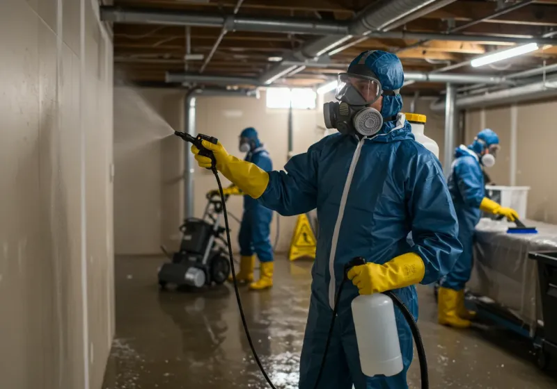 Basement Sanitization and Antimicrobial Treatment process in Mount Pleasant, TX